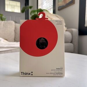 NWT Thinx Breathable Hiphugger Period Underwear - Black - Size M